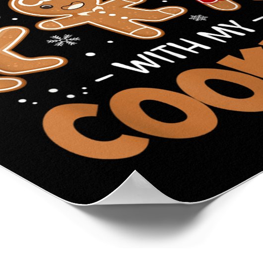 Hangin mit meinen Cookies Lebkuchen Gebäck Frauen Poster (Ecke)