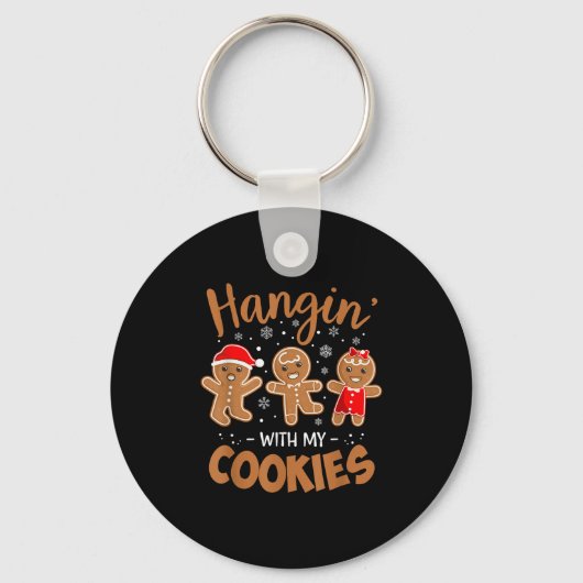 Hangin mit meinen Cookies Lebkuchen Gebäck Frauen Schlüsselanhänger (Vorderseite)