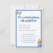 Hangin' mit meinen Gnomen, Fun Colorful Gnome Einladung (Rückseite)