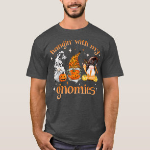 Hangin mit meinen Gnomen Niedlichen Halloween Pump T-Shirt