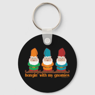 Hangin' mit meinen Gnomen schwarz Schlüsselanhänger