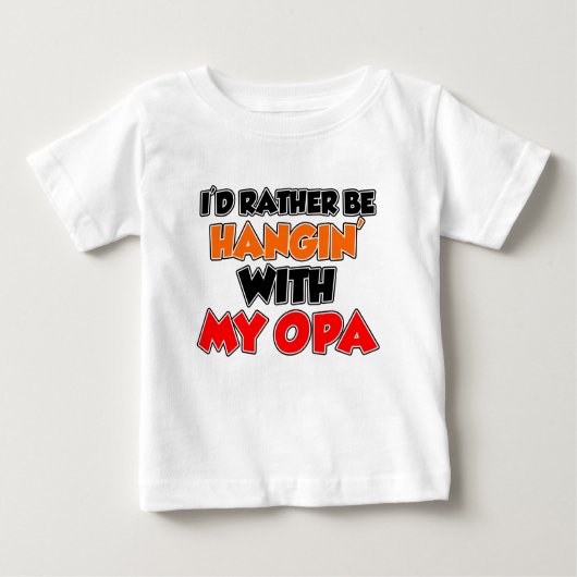 Hangin mit meiner Opa Baby T-shirt (Vorderseite)