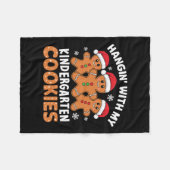 Hangin My Kindergarten Cookie Gingerbread Christma Fleecedecke (Vorderseite (Horizontal))