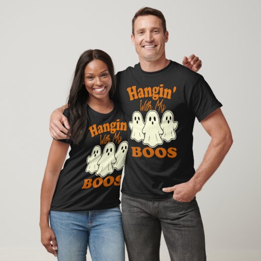 Hangin’ with My Boos - Niedliches Halloween-Geist T-Shirt (Unisex)