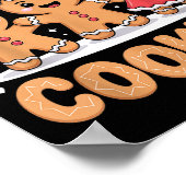 Hangin With My Cookies Christmas Gingerbread Xmas Poster (Ecke)