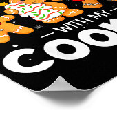 Hangin With My Cookies Gingerbread Women Christmas Poster (Ecke)