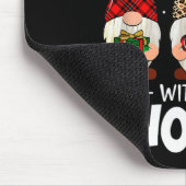 Hangin With My Gnomie Leopard Women Christmas Gnom Mousepad (Ecke)