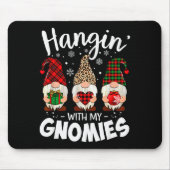 Hangin With My Gnomie Leopard Women Christmas Gnom Mousepad (Vorne)