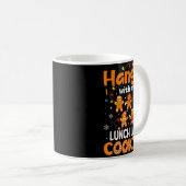 Hangin With My Lunch Lady Cookies Gingerbread Chri Kaffeetasse (VorderseiteRechts)