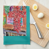 Hanging Angel Metal Art Chili Paprikaschoten bemal Handtuch (Viertel Falte)