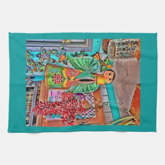 Hanging Angel Metal Art Chili Paprikaschoten bemal Handtuch (Horizontal)