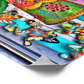 Hanging Angel Metal Art Chili Paprikaschoten bemal Poster (Ecke)