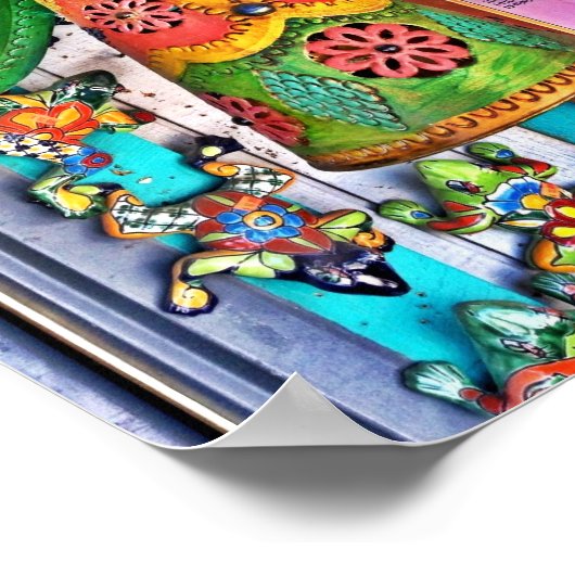 Hanging Angel Metal Art Chili Paprikaschoten bemal Poster (Ecke)