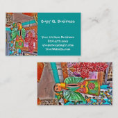 Hanging Angel Metal Art Chili Paprikaschoten bemal Visitenkarte (Vorne/Hinten)