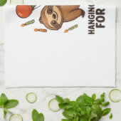 Hanging Around For Cake Birthday Balloon Sloth , C Geschirrtuch (Gefaltet)