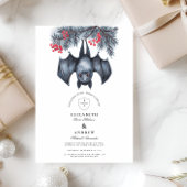 Hanging Bat Gothic Winter Wedding Einladung