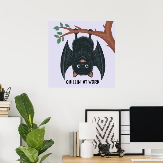 Hanging Bat Poster (Heimbüro)