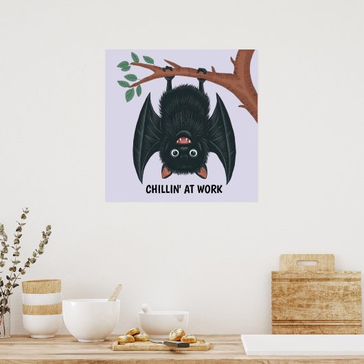 Hanging Bat Poster (Küche)