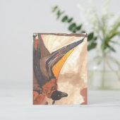 Hanging Bat Postkarte (Stehend Vorderseite)