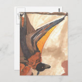 Hanging Bat Postkarte (Vorne/Hinten)