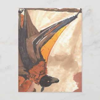 Hanging Bat Postkarte