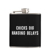 Hanging Belays Rock Climbing Flachmann (Vorderseite)