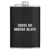 Hanging Belays Rock Climbing Flachmann (Vorderseite)