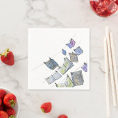 Hanging Books Paper Napkin Serviette (Beispiel)