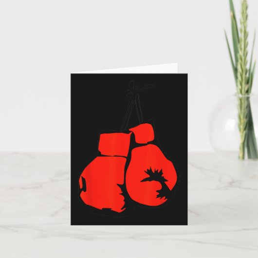 Hanging Boxing Gloves Karte (Vorderseite)