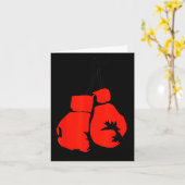 Hanging Boxing Gloves Karte (Gelbe Blume)