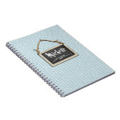 Hanging Chalkboard Blue ID397 Notizblock (Rechte Seite)