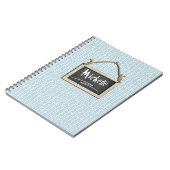 Hanging Chalkboard Blue ID397 Notizblock (Linke Seite)