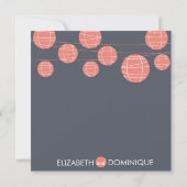 Hanging Chinesisch Papier Laternen Hochzeit Einlad Einladung (Rückseite)