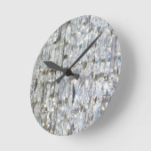 Hanging Crystal Vorhang Runde Wanduhr (Winkel)