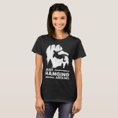 Hanging einfach um Grafik Bouldering Boulder Cli T-Shirt (Vorne ganz)