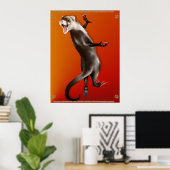 Hanging Ferret Poster (Heimbüro)