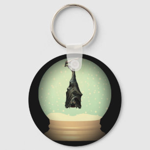 Hanging Fledermaus Schneeflobe schwarz Vintag goth Schlüsselanhänger
