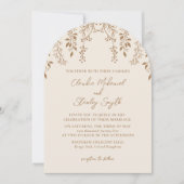 Hanging Florals Foliage Warm Romantic Boho Earthy Einladung (Vorderseite)