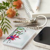 Hanging Fuchsia Schlüsselanhänger (Vorderseite rechts)