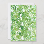 Hanging Greenerity Wedding Einladung (Rückseite)