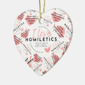 Hanging Homiletics Heart Keramik Ornament (Links)