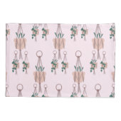 Hanging House Plants Pink Kissenbezug (Rückseite)