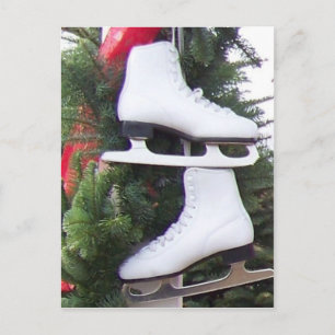 Hanging Ice Skate Postkarte