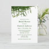 Hanging Ivy Greenery Brautparty Einladung (Stehend Vorderseite)