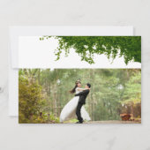 Hanging Ivy Greenery Wedding Dankeskarte (Rückseite)