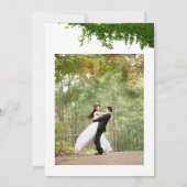 Hanging Ivy Greenery Wedding Dankeskarte (Rückseite)