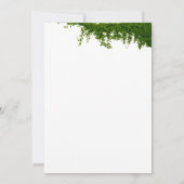 Hanging Ivy Greenery Wedding Einladung (Rückseite)