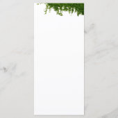 Hanging Ivy Greenery Wedding Menükarte (Rückseite)