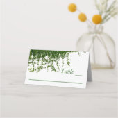 Hanging Ivy Greenery Wedding Platzkarte (Vorderseite)