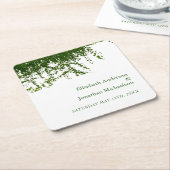 Hanging Ivy Greenery Wedding Rechteckiger Pappuntersetzer (angewinkelt)